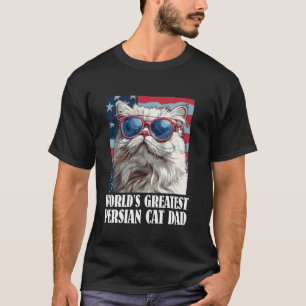 Cat Dad WELT BESTER PERSERKATZEN-VATER Amerika T-Shirt