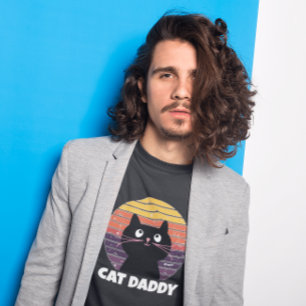 CAT DADDDY VINTAGE RETRO STYLE-T - Shirt