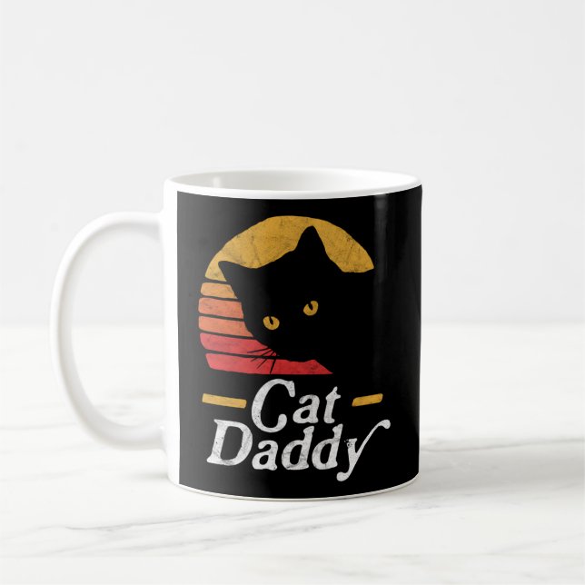 Cat Daddy Achtzigers Style Cat gestört Kaffeetasse (Links)