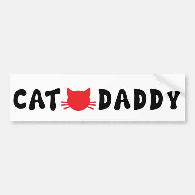 Cat Daddy Autoaufkleber (Vorne)