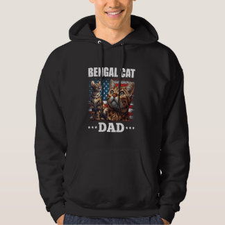 Cat Daddy BENGALISCH CAT VATER America Funny Benga Hoodie