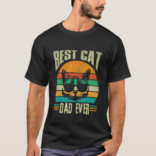Cat Daddy Bester Katzenvater Aller Zeiten Retro T-Shirt
