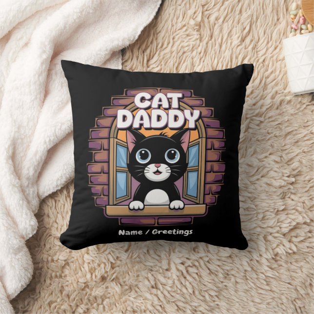 Cat Daddy Extraordinaire Der beste Katze-Vater all Kissen (Decke)