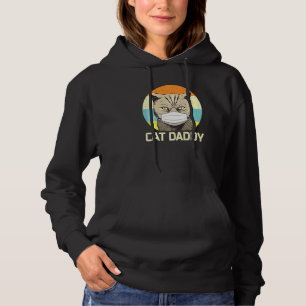 Cat Daddy Face Mask Fathers Day Quarantäne Cat Vat Hoodie