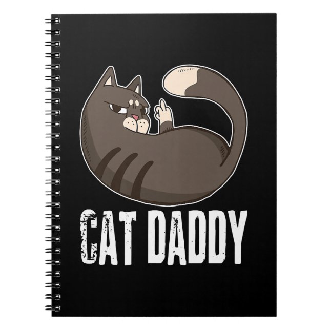 Cat Daddy | Funny Cat Lover zum Vatertag Notizblock (Vorderseite)