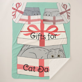 Cat Daddy Gifts Sherpa Blanket Sherpadecke