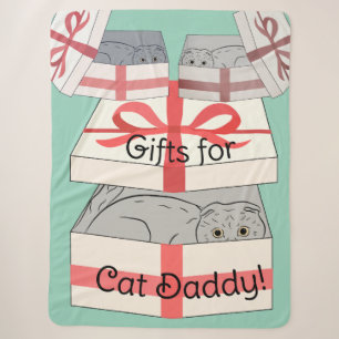 Cat Daddy Gifts Sherpa Blanket Sherpadecke