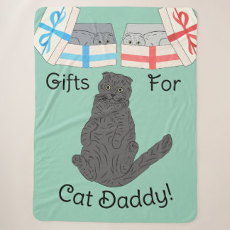 Cat Daddy Gifts Sherpa Blanket Sherpadecke