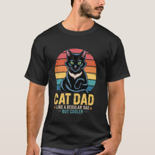 Cat-Daddy Retro Vintage Lustiger Vatertag Bester C T-Shirt