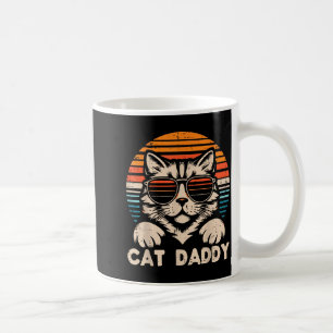 Cat Daddy Sonnenbrille Sonnenuntergang Retro Fell Kaffeetasse