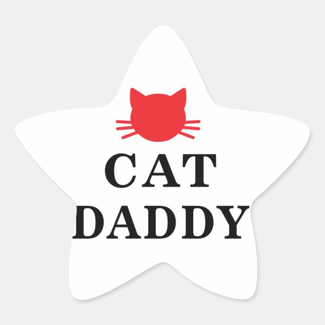 Cat Daddy Star Stickers (Vorderseite)