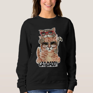 Cat Daddy Sungbriasses Best Cat Vater Ever Kitten  Sweatshirt