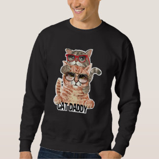Cat Daddy Sungbriasses Best Cat Vater Ever Kitten  Sweatshirt