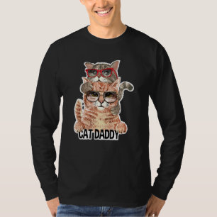 Cat Daddy Sungbriasses Best Cat Vater Ever Kitten T-Shirt