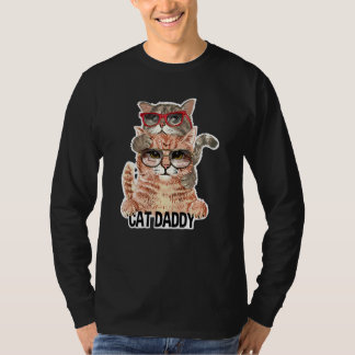 Cat Daddy Sungbriasses Best Cat Vater Ever Kitten  T-Shirt