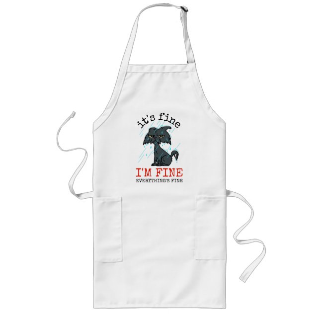Cat Daddy Väter Tagesgeschenk Lange Schürze (Vorne)