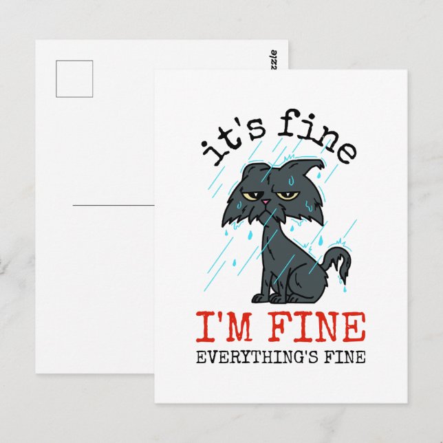 Cat Daddy Väter Tagesgeschenk Postkarte (Vorne/Hinten)