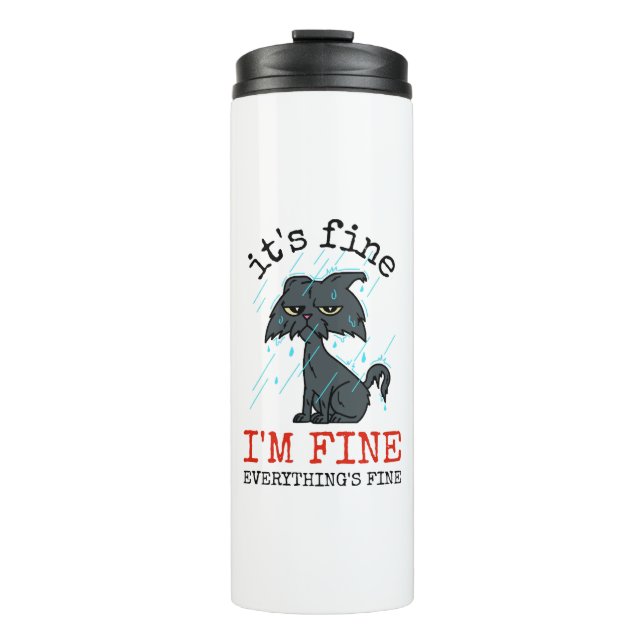 Cat Daddy Väter Tagesgeschenk Thermosbecher (Vorderseite)