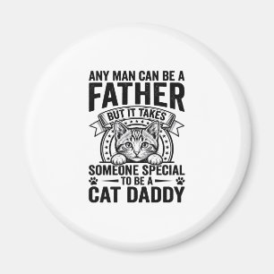 Cat Daddy Vater Zitat Vintage Gravur T-Shirt D Magnet
