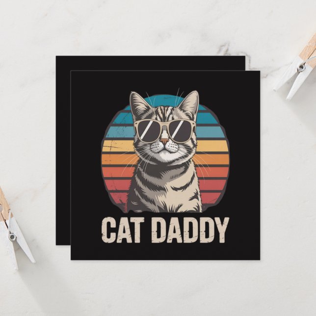 Cat Daddy Vatertag (Vorderseite/Rückseite Beispiel)