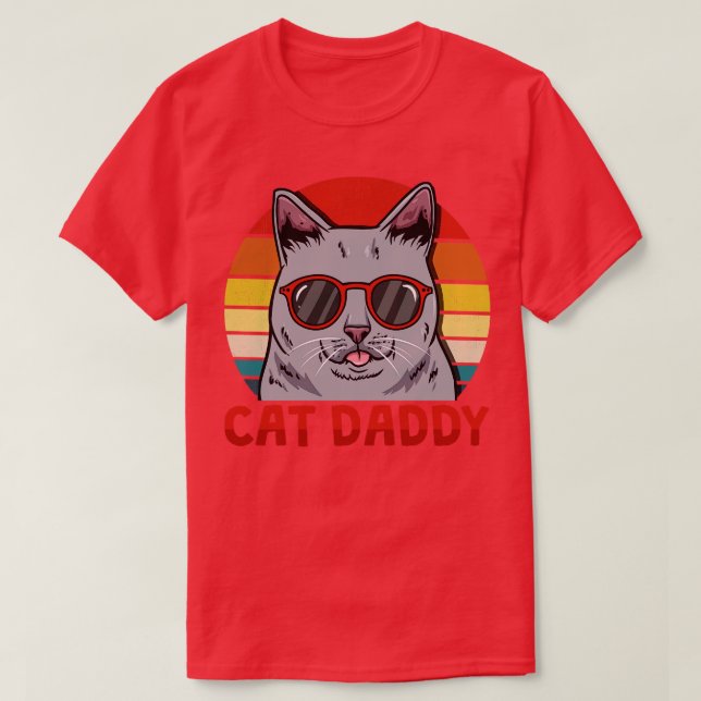 Cat Daddy Vathers Day T-Shirt (Design vorne)