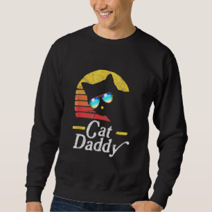Cat Daddy Vintag 80er Katzenresektion Sonnenbrille Sweatshirt