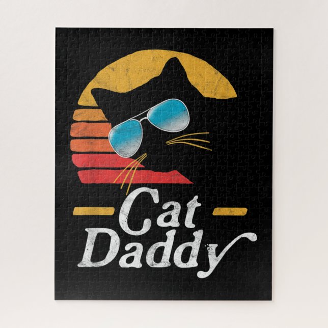 Cat Daddy Vintag 80er Puzzle (Vertikal)