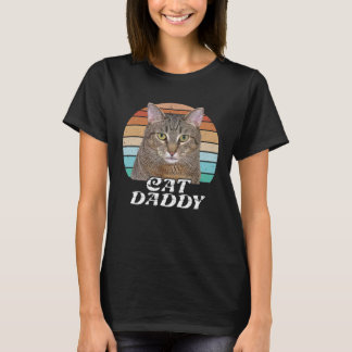 Cat Daddy Vintag Achtzig 80er Style Cat Vater Retr T-Shirt