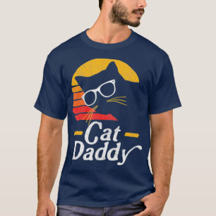 Cat Daddy Vintag Achtzig Style Cat Hipster T-Shirt