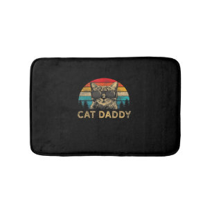 Cat Daddy Vintage Eighties Style Katze Retro Distr Badematte