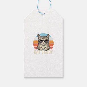 Cat Daddy Vintage Sonnenuntergang Coole Katze-Shir Geschenkanhänger