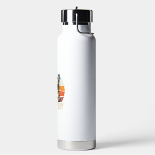 Cat Daddy Vintage Sonnenuntergang Coole Katze Shir Trinkflasche