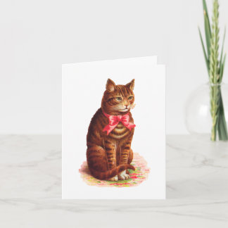 Cat Danky Card - Anpassbar Dankeskarte