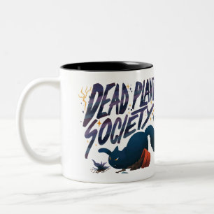 Cat Dead Pflanze Society Zweifarbige Tasse
