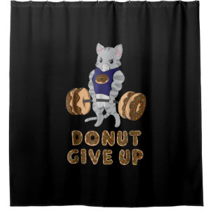 Cat Deadlift Power Hebe Donut Gym Duschvorhang