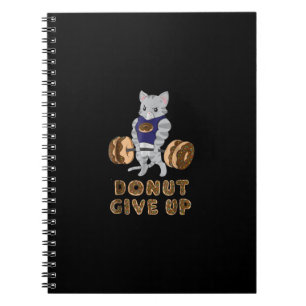Cat Deadlift Power Hebe Donut Gym Notizblock