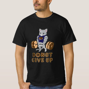 Cat Deadlift Power Hebe Donut Gym T-Shirt