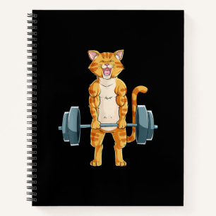 Cat Deadlift Powerlift Gym Lifting Weight . Notizbuch