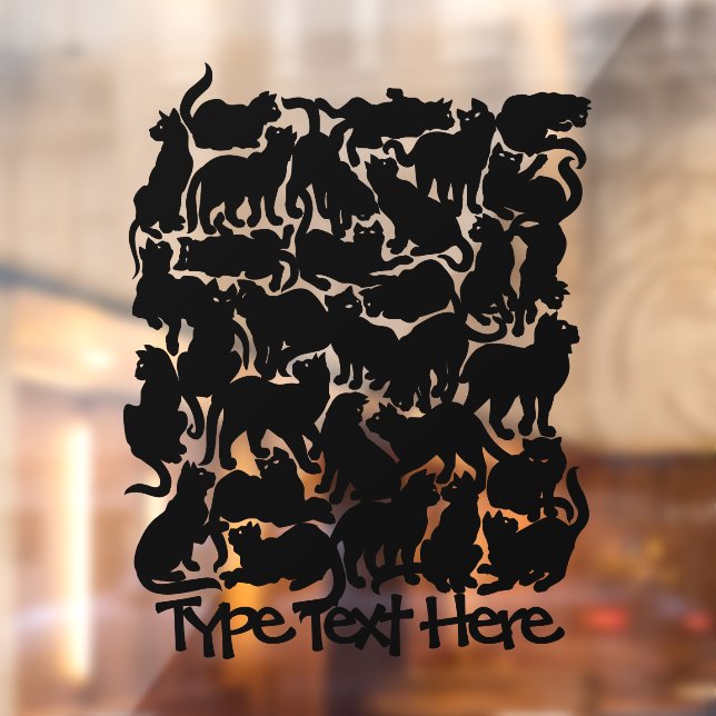 Cat Decal Personalisieren von Decals für das Schwa Fensteraufkleber (Blatt 2)