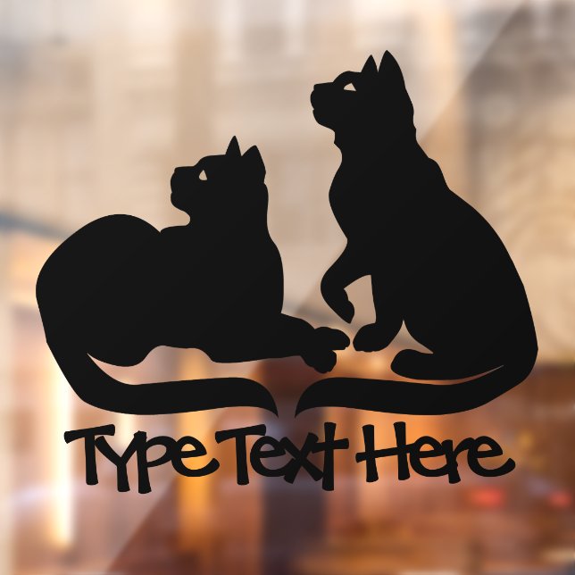 Cat Decal Personalize Cat Lover Window Decals Fensteraufkleber (Blatt 2)