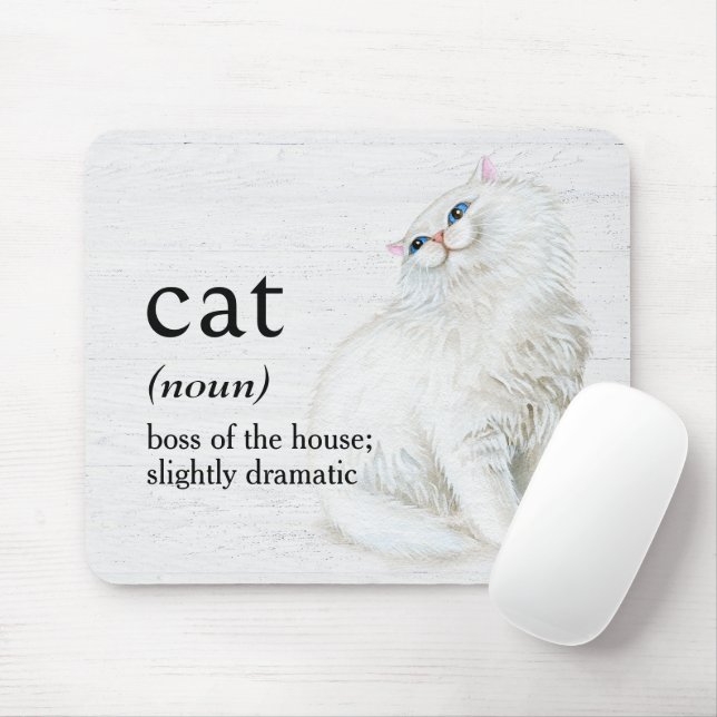 CAT-Definition für Weißholz Mousepad (Mit Mouse)