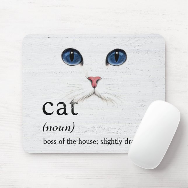 CAT-Definition für Weißholz Mousepad (Mit Mouse)