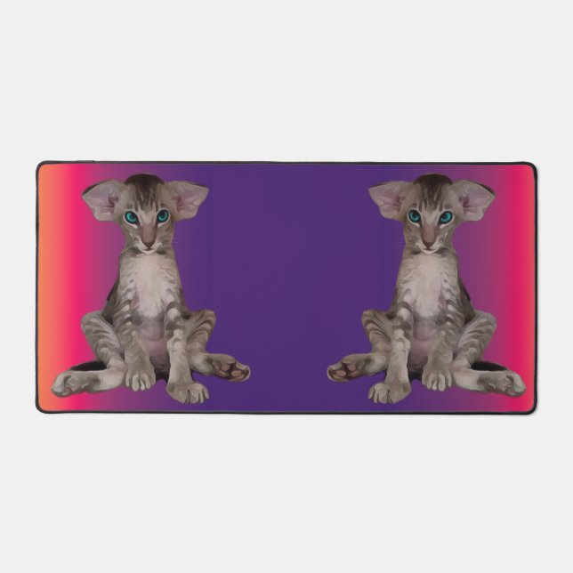 Cat Design Desk Mat Schreibtischunterlage (Vorderseite)