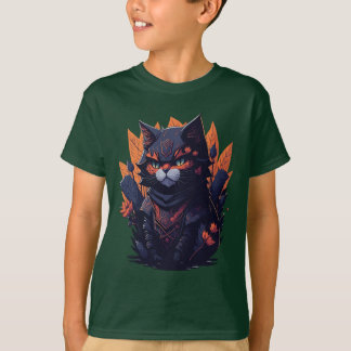 Cat Design Kid's T - Shirt. T-Shirt