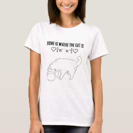 Cat Design T - Shirt Das Leben ist mit einer Katze
