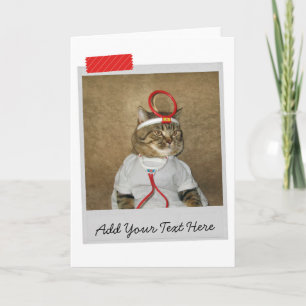 Cat Doctor Funny Card Karte