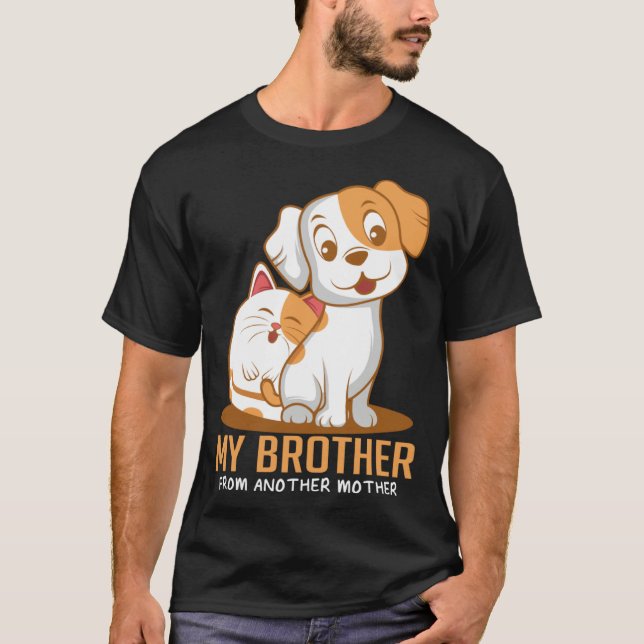 Cat Dog Brother  Animal T-Shirt (Vorderseite)