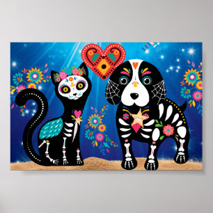 Cat/Dog/Death Poster of Marriage after death...