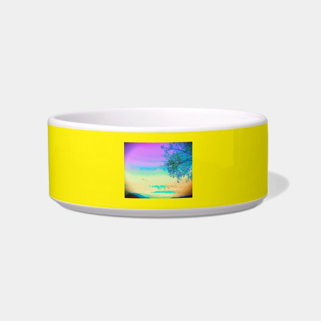 CAT DOG FOOD BOWL CERAMIC STYLE DESIGN NAPF (Vorderseite)