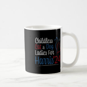 Cat Dog Lady Lady Shirt für Kamala Harris 2024 Kaffeetasse
